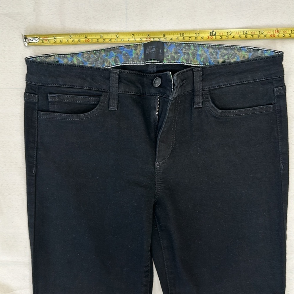 Joe Jeans Black Skinny Leather Knee Patch - Picture 7 of 12